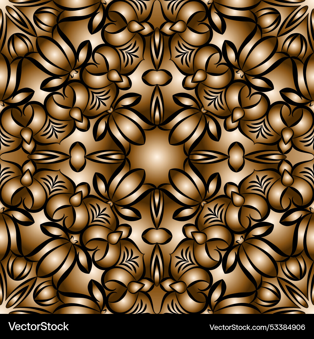 Seamless abstract pattern of gradient shapes Vector Image
