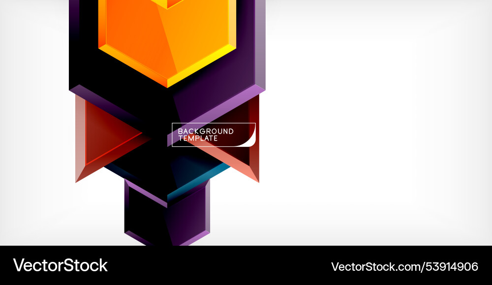 Technology dynamic arrow geometric background Vector Image
