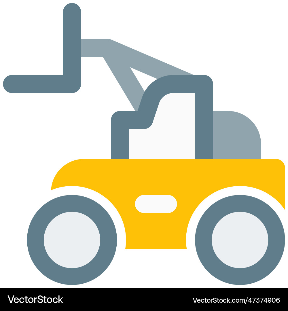 Telehandler multi-purpose machine to lift move Vector Image