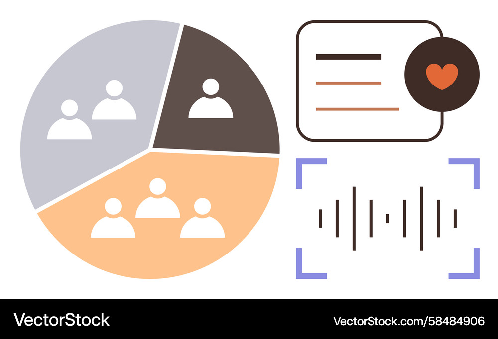 User Feedback Analysis & Segmentation Vector Image