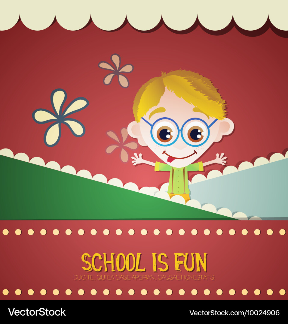 With backtoschool and geek vector image