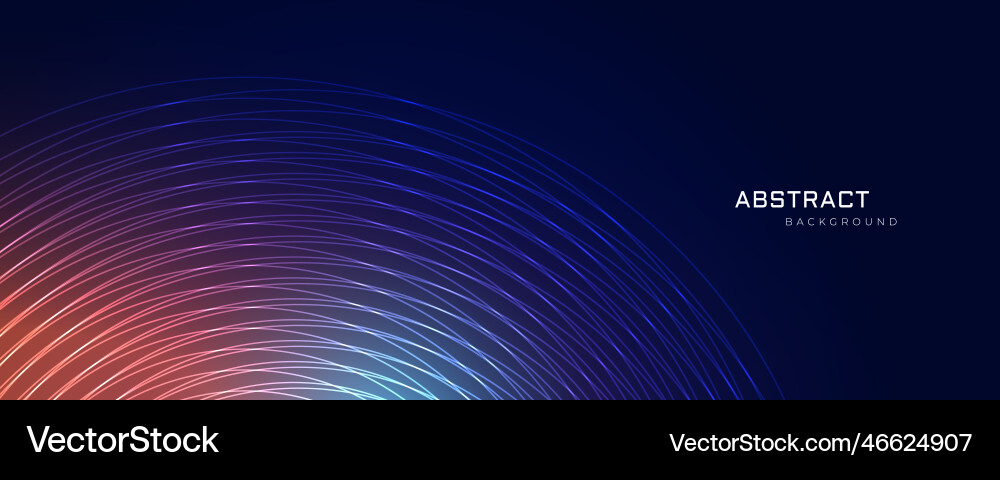 Abstract circular lines technology background Vector Image