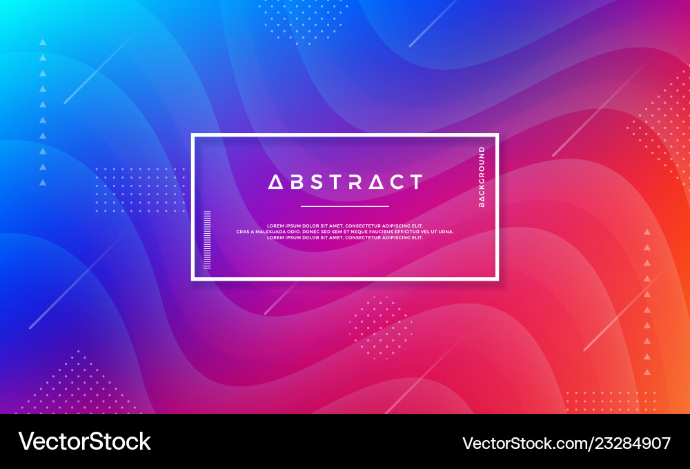 Abstract dynamic color background design vector image