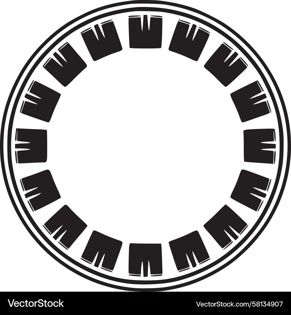 Circular Segment Pattern Vector Image