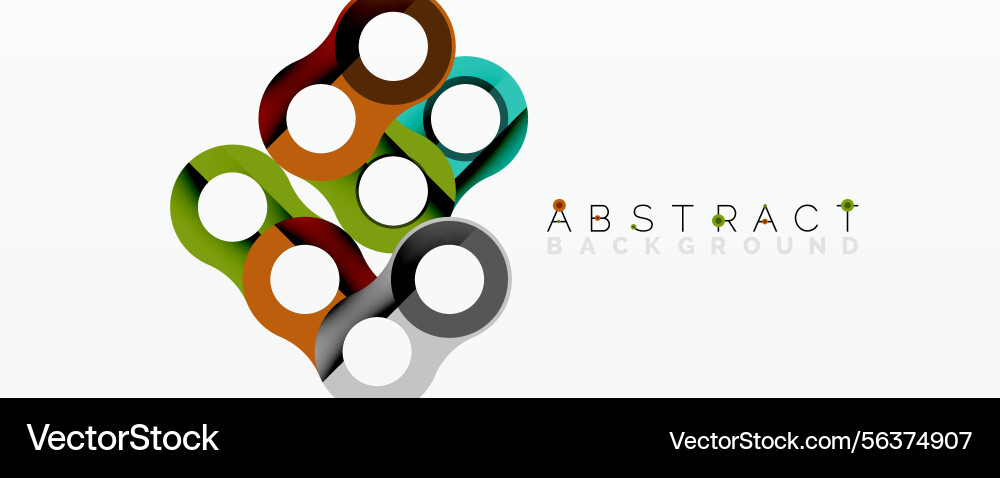 Colorful overlapping circles create modern Colorful overlapping circles create modern vector image