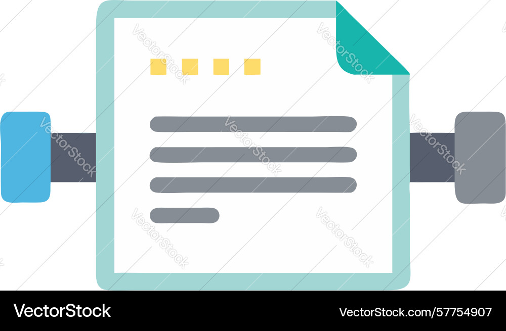 Document with tools quality service reviews vector image