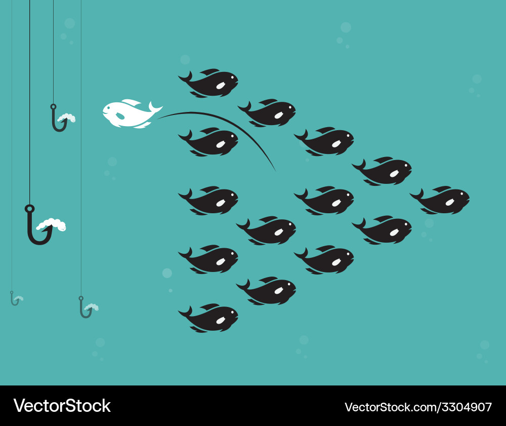 Fish survive vector image