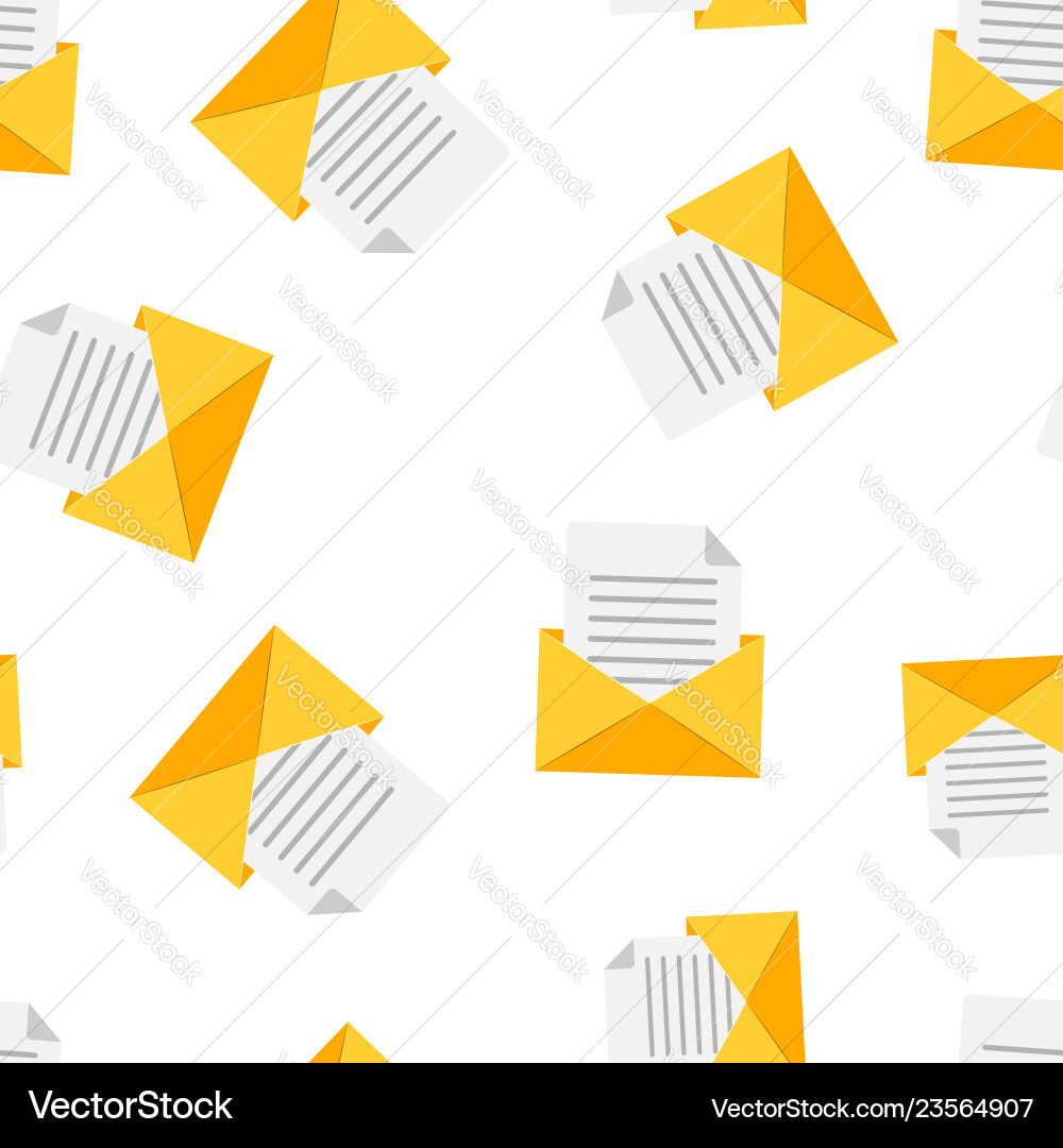 Mail envelope icon seamless pattern background Mail envelope icon seamless pattern background Vector Image