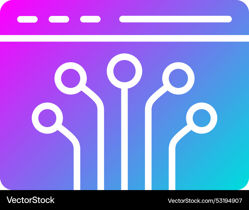 Node icon design vector image