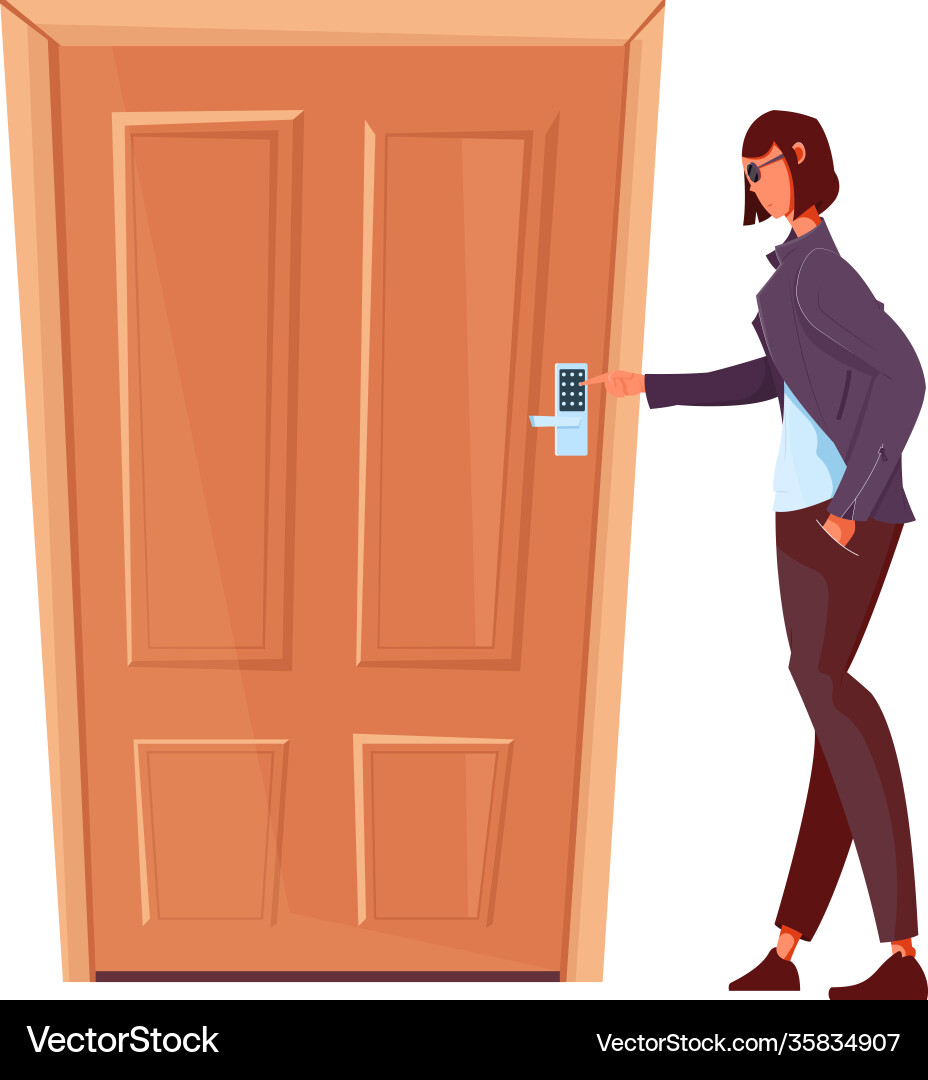 Numeric lock Numeric lock vector image