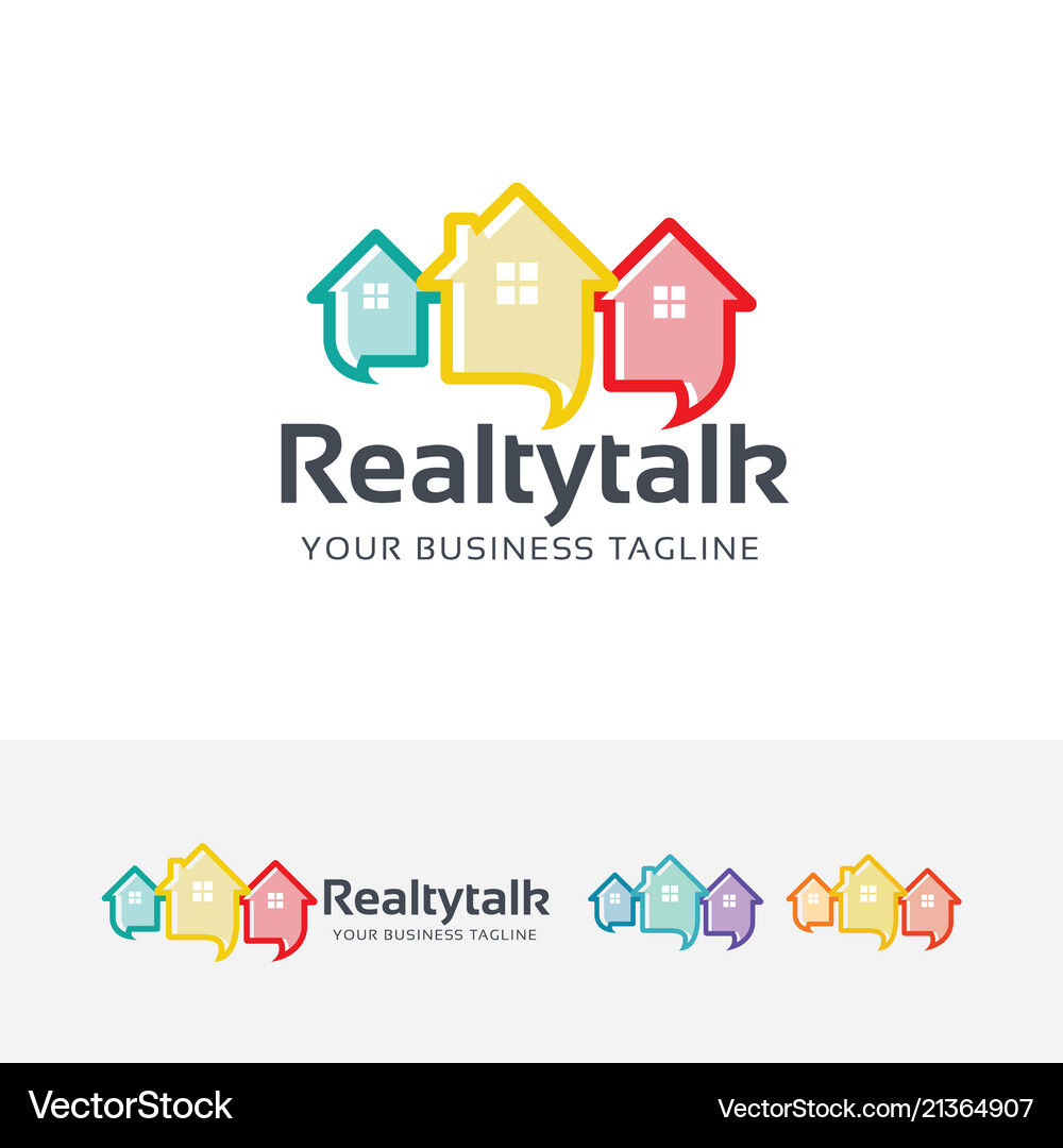 Real Estate Consulting Logo Template Vector Image