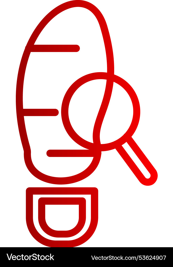 Trace line gradient icon Vector Image