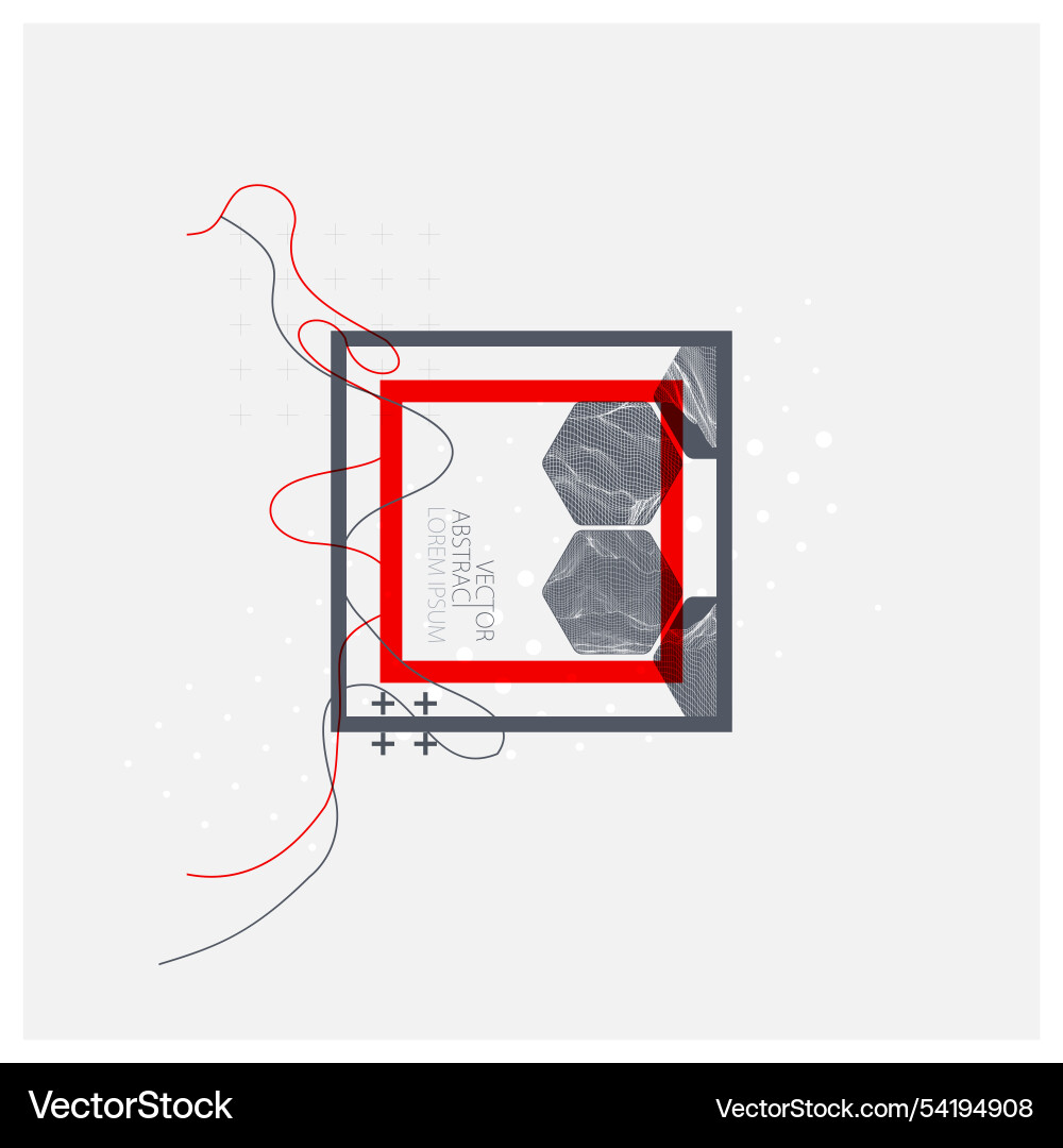 Abstract art wireframe background modern science Abstract art wireframe background modern science vector image