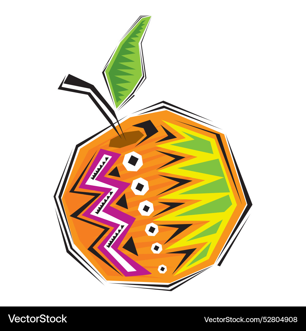 Abstract of orange vector image