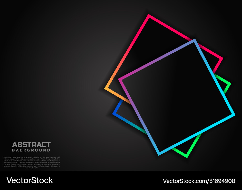 Abstract template square overlap with vibrant Abstract template square overlap with vibrant vector image
