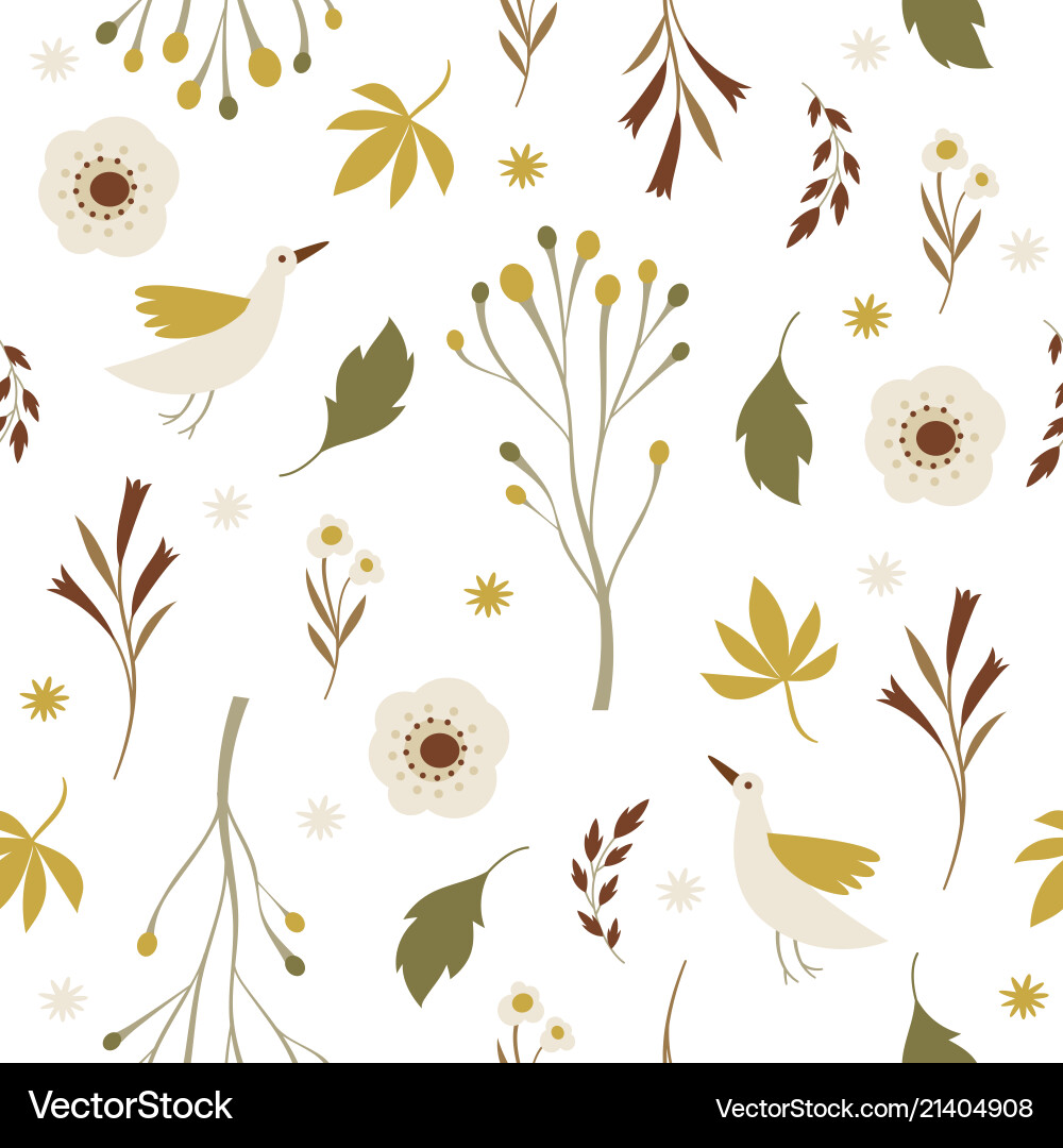 Autumn Leaf Pattern vector image