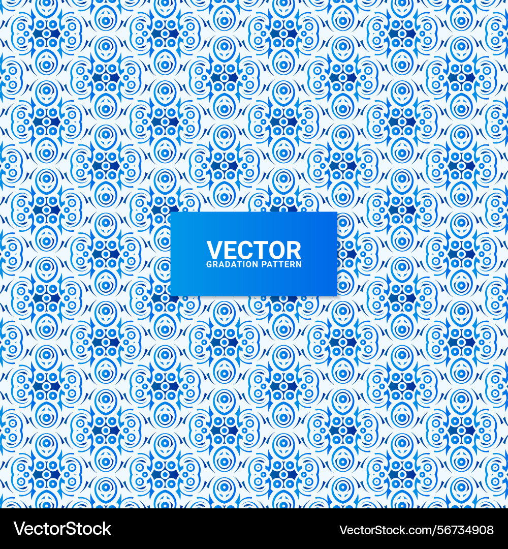 Blue gradient pattern background design Vector Image