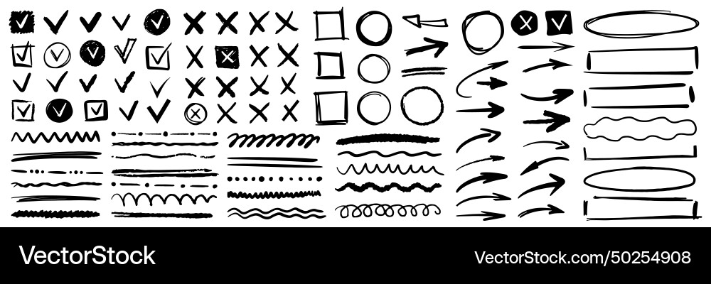 Checklist boxes and ticks frames Checklist boxes and ticks frames vector image