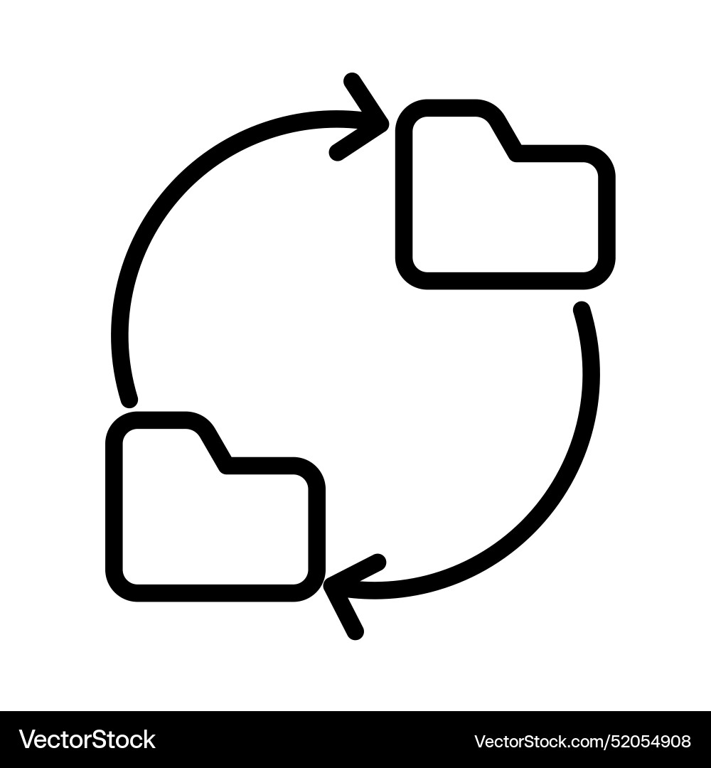 Data synchronization icon for cloud storage Data synchronization icon for cloud storage vector image