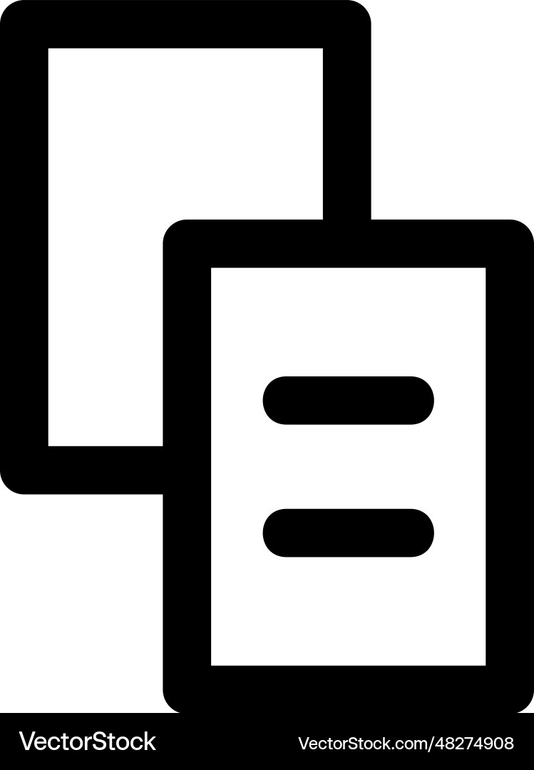 Duplicate icon Vector Image
