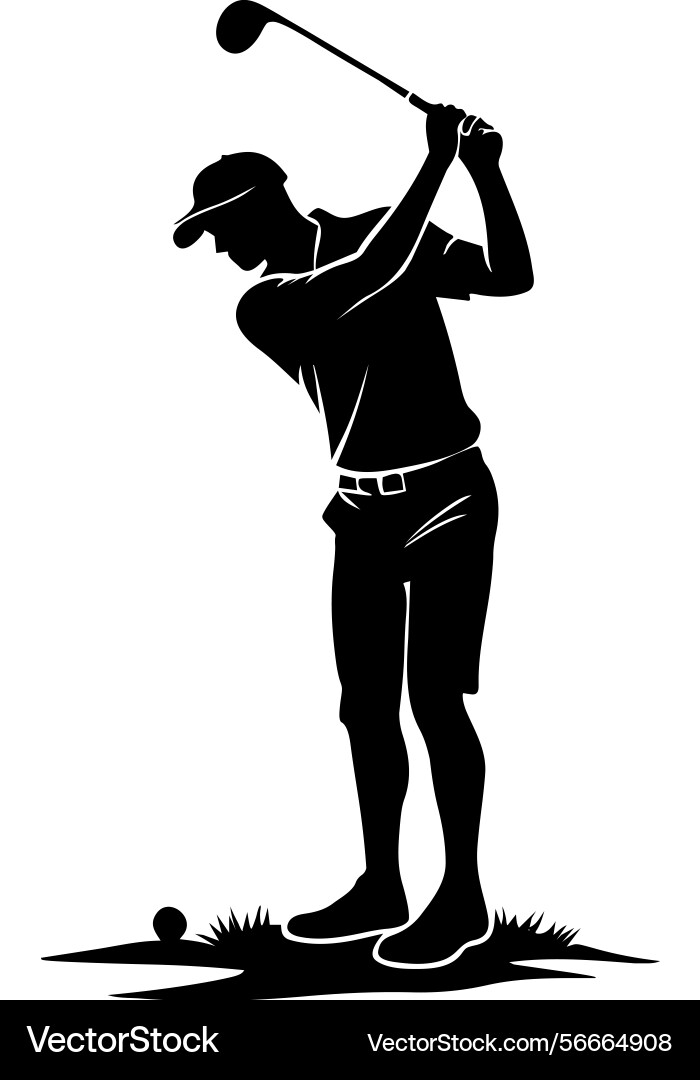 Golfer image Vector Image