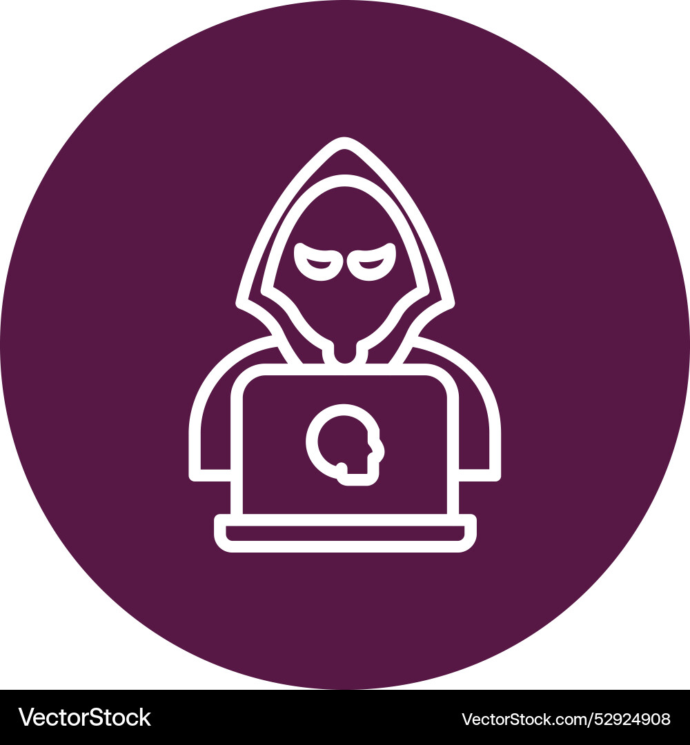 Hacker icon design Vector Image