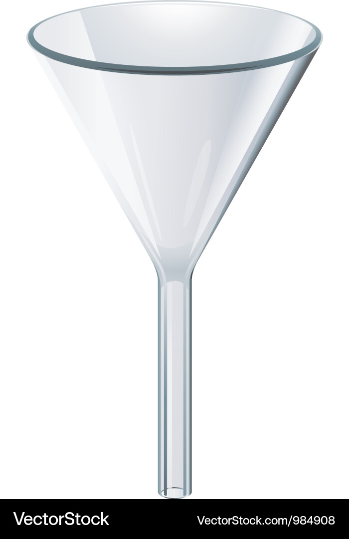 Laboratory Funnel Vector Image