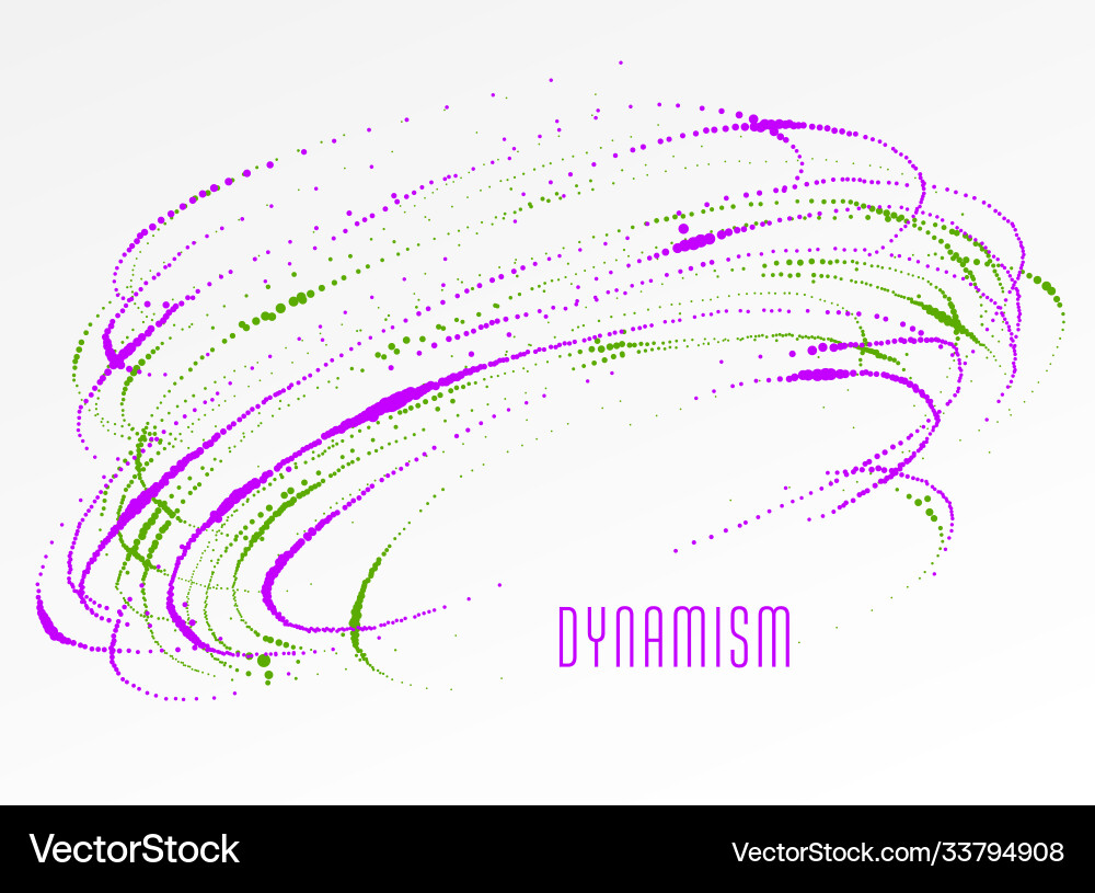 Particle flow whirlpool colorful abstract Particle flow whirlpool colorful abstract vector image