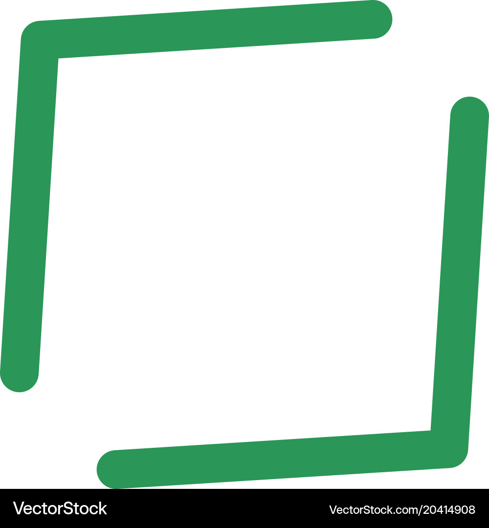 Pointer arrow in modern flat style button vector image