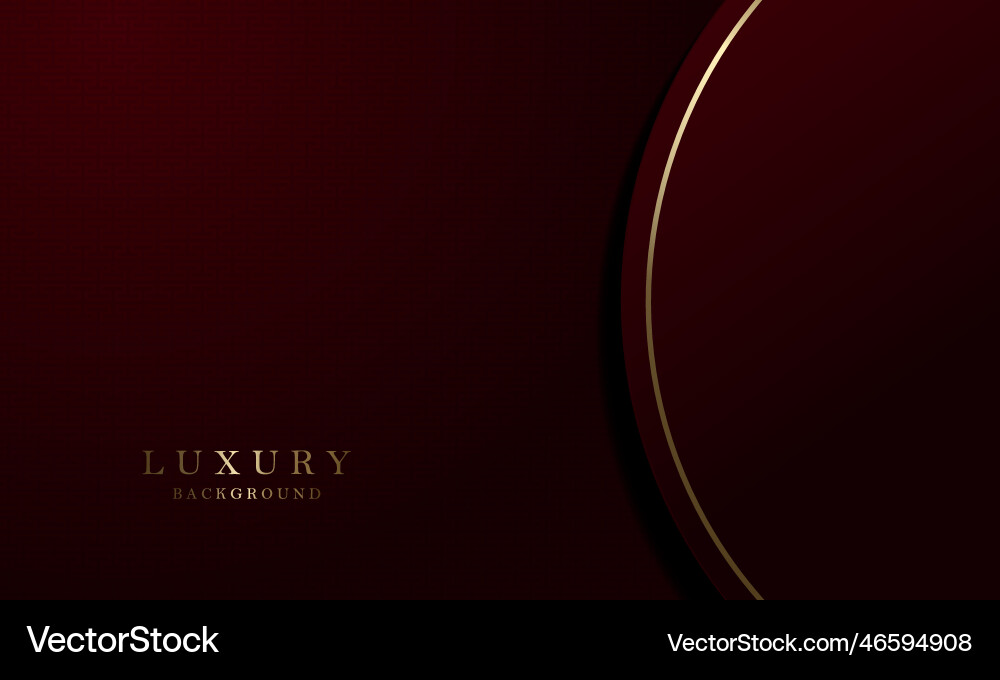 Red dark texture design with round frame element vector image