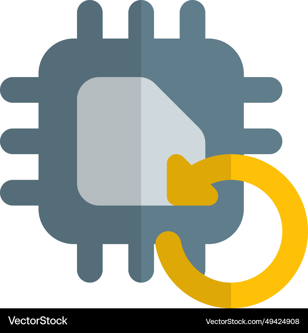 Reloading the processor to update its software vector image