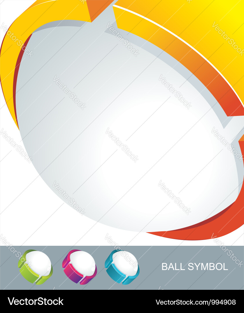 Sphere 3d design symbol vector image