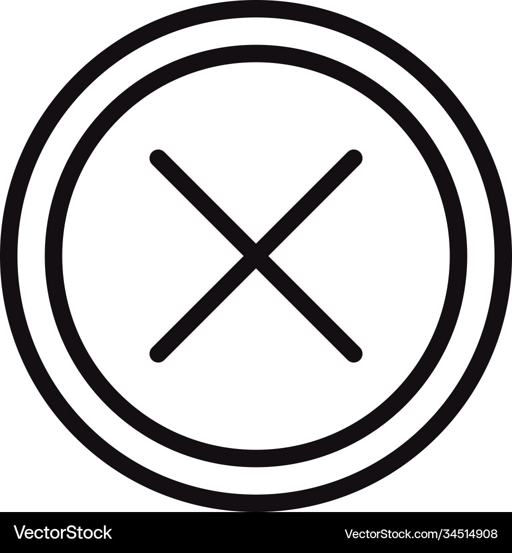 User interface error operating system button vector image