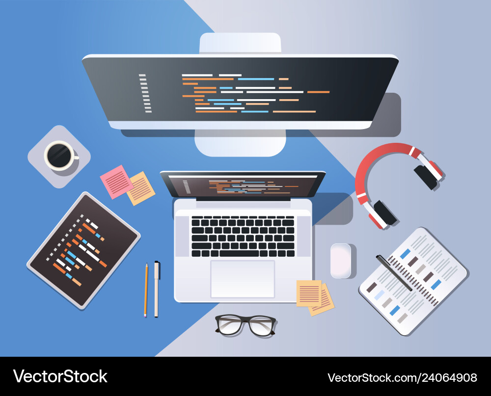 Website-Design-Entwicklungsprogramm Kodierung Konzept Website-Design-Entwicklungsprogramm Kodierung Konzept vektorbild