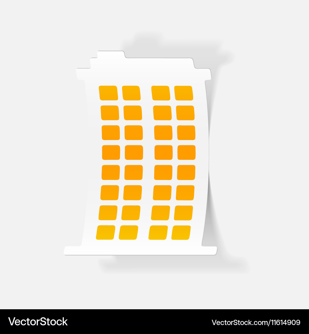 Realistic design element building Vector Image