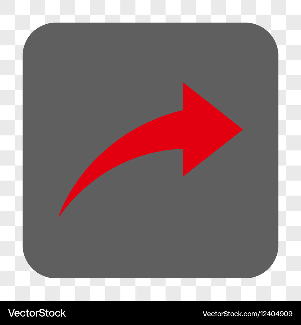 Redo rounded square button vector image