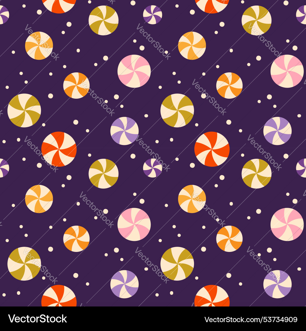 Seamless pattern with colorful circle candy Seamless pattern with colorful circle candy vector image