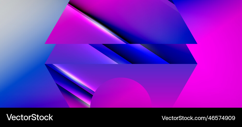 Triangle abstract background with shiny and glossy vector image