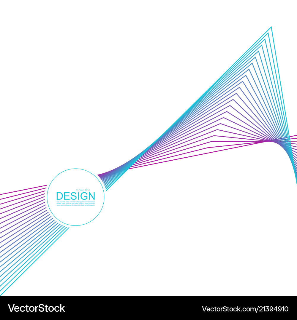 Abstract Gradient Line Background vector image