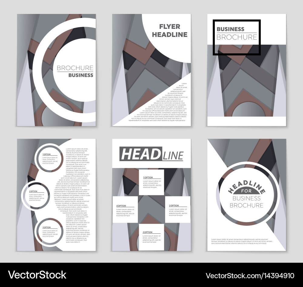 Abstract layout background set for art Vector Image