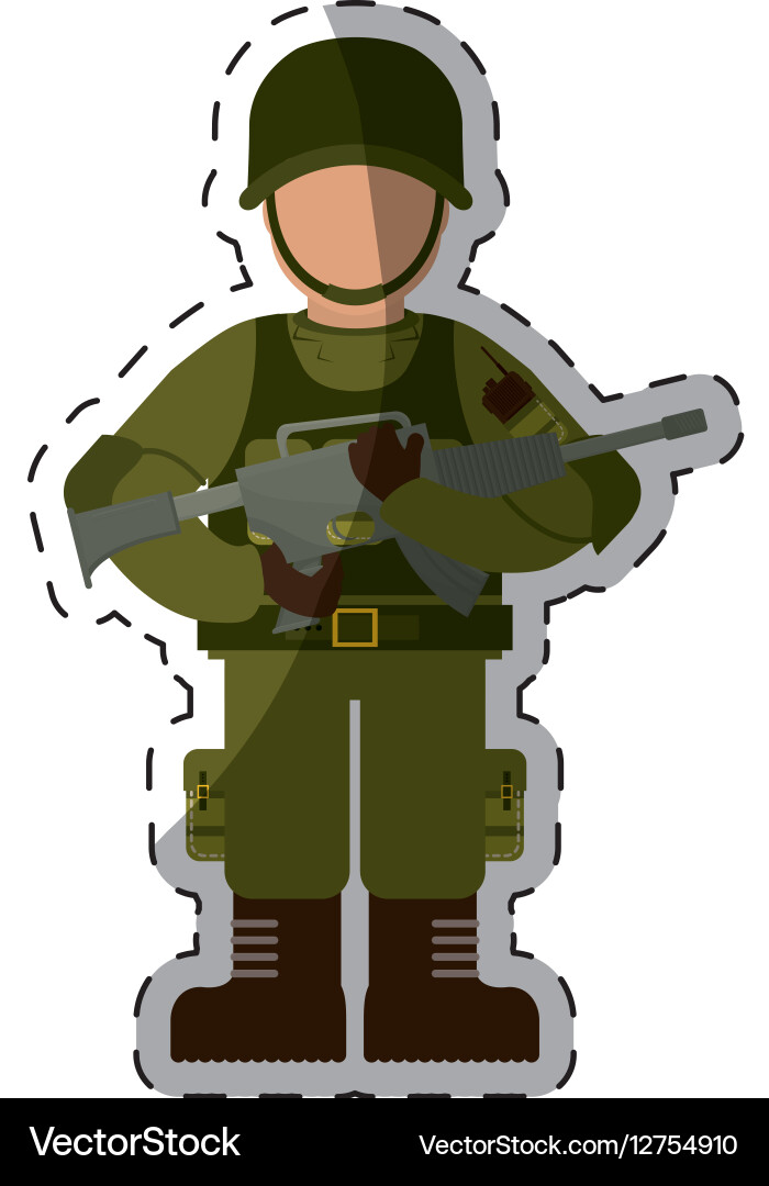 Army related icons image Vector Image