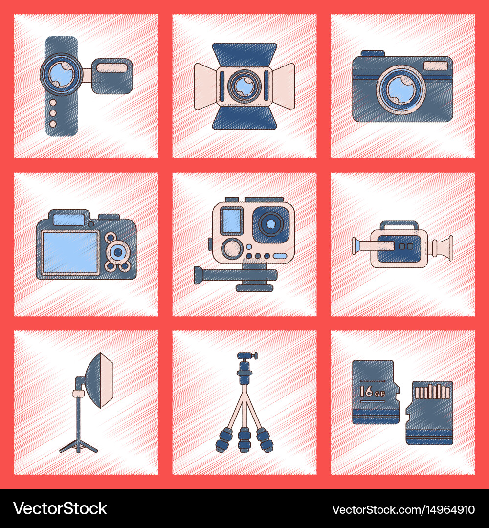 Assembly flat shading style icon multimedia Vector Image