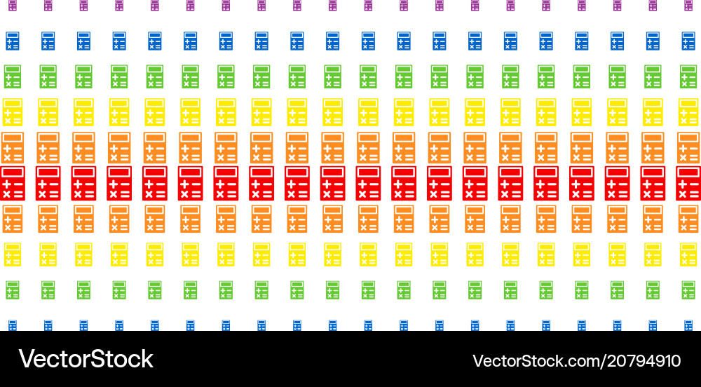 Calculator shape halftone spectrum grid Calculator shape halftone spectrum grid Vector Image
