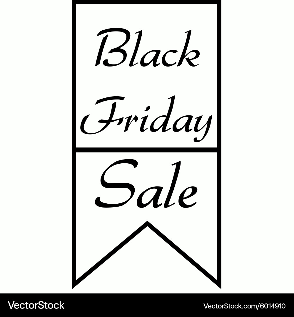 Colored background with text for black friday Vector Image