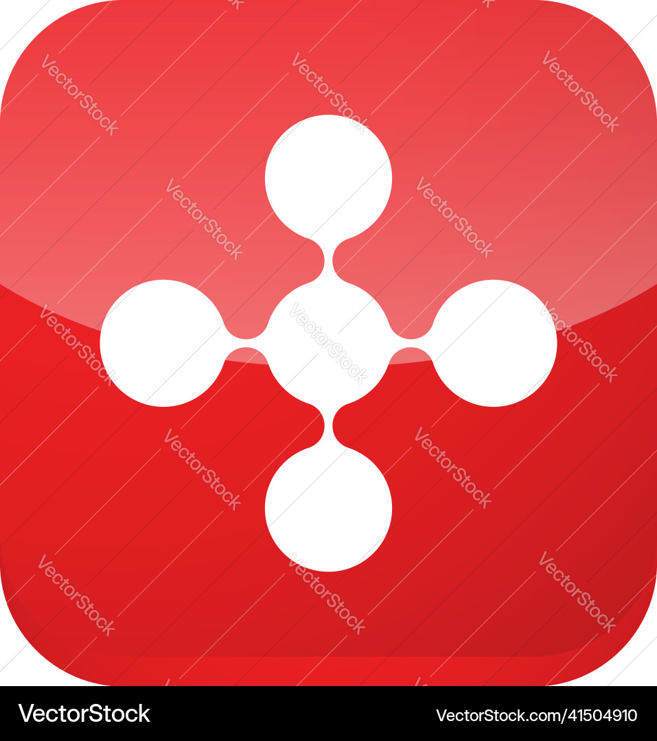 Connected circles nodes as technology tech Connected circles nodes as technology tech Vector Image