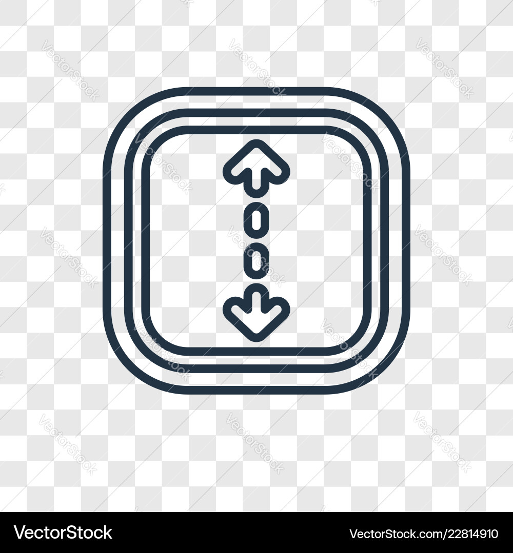 Double arrow concept linear icon isolated Double arrow concept linear icon isolated vector image