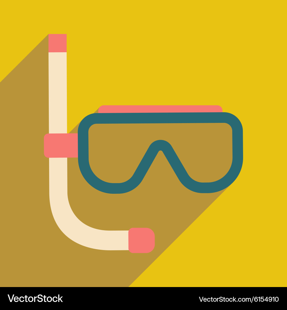 Flat with shadow icon and mobile application vector image