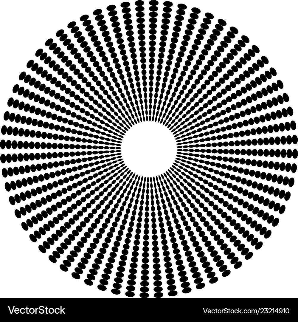 Halftone dots forms vector image