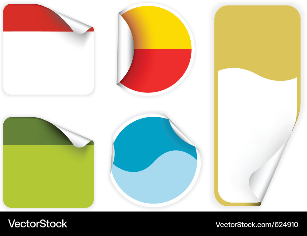 Label collection vector image