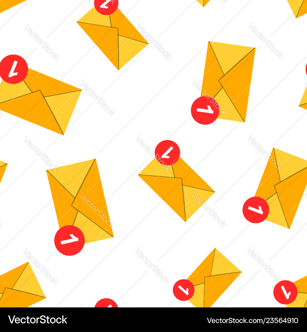 Mail envelope icon seamless pattern background Mail envelope icon seamless pattern background vector image